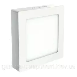Світлодіодний світильник настінно-стельовий 18Вт, квадратний, білий, IP20