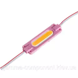 Світлодіодний модуль (кластер) СОВ овал, 1led, 2W, рожевий, 12В, IP65