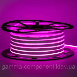 Світлодіодний неон темно-рожевий 12 V 6 х 12 Вт/м IP65 AVT