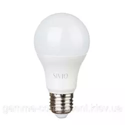 Світлодіодна лампа A60 10W E27 6400K холодна біла SIVIO
