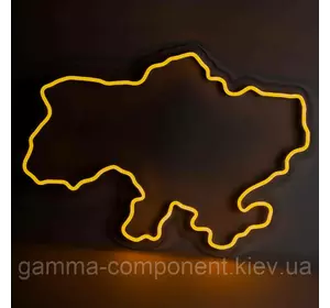 Неонова вивіска Карта України (500х350)