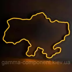 Неонова вивіска Карта України (500х350)