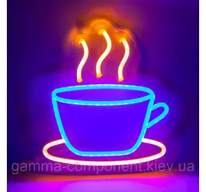 Неонова вивіска Горнятко кави (200х215)