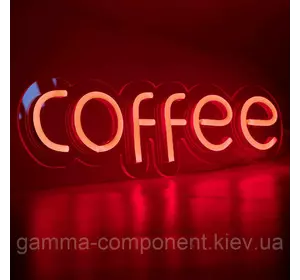 Неонова вивіска "COFFEE" RED (з контролером)