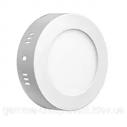 Світлодіодний світильник настінно-стельовий 6Вт, круглий, білий, IP20