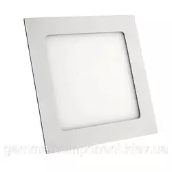 Світлодіодний світильник точковий 12Вт, квадрат, білий, IP20