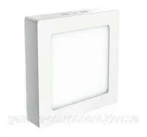 Світлодіодний світильник настінно-стельовий 18Вт, квадратний, білий, IP20