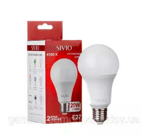 Світлодіодна лампа SIV-E27-A80-20W-4100K SIVIO