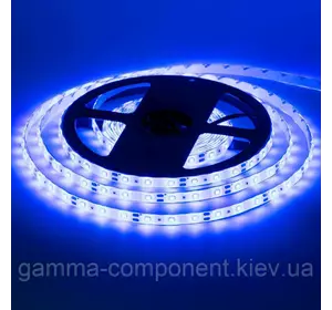 Світлодіодна стрічка SMD 2835 (60 LED/м), синій, IP20, 12В бобіни від 5 метрів