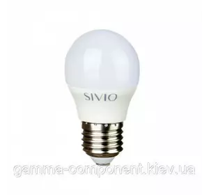 Світлодіодна лампа G45 Е27 4 Вт 4100К нейтральна біла SIVIO
