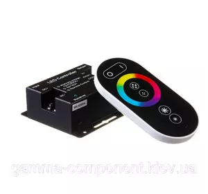 LED контролер світлодіодний RGB 18-12Вт (Radio 6 кнопок) чорний