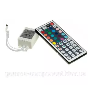 Контролер для світлодіодної стрічки RGB 12 A, 144 Вт, ІЧ пульт 44 кнопки