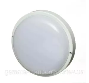 Світлодіодний світильник накладної ЖКГ 18Вт, круглий, холодний білий, IP65