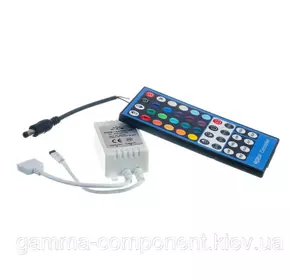 Контролер для світлодіодної стрічки RGBW 8 A, 96 Вт, ІЧ пульт 40 кнопок
